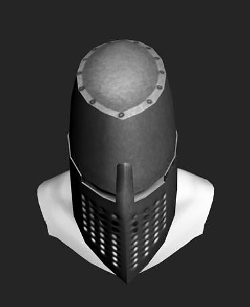 3d helmet model - Crusader Helmet by Grizzly3D